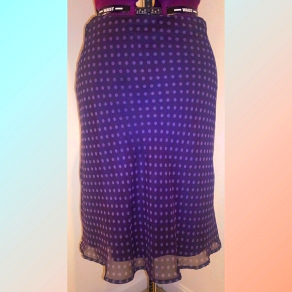 Iz Byer polka dot skirt